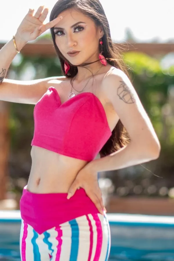 PANTALÓN DE TELAR COLOR ROSA