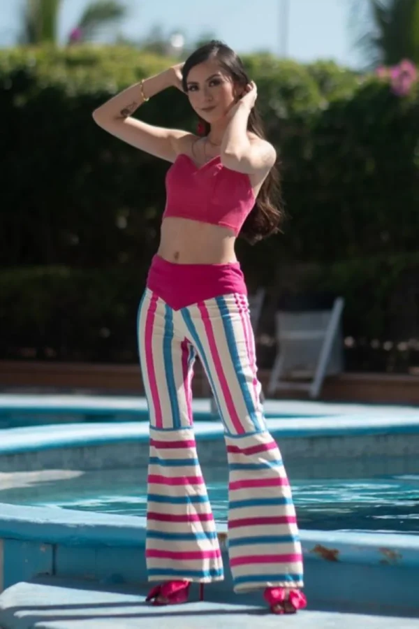 PANTALÓN DE TELAR COLOR ROSA