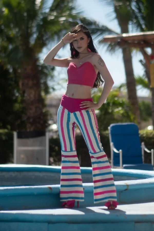 PANTALÓN DE TELAR COLOR ROSA