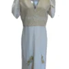VESTIDO DE TELAR BEIGE