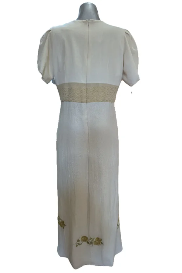 VESTIDO DE TELAR BEIGE