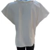 BLUSA DE TELA DE ALGODÓN DETALLE DE TELAR AZUL