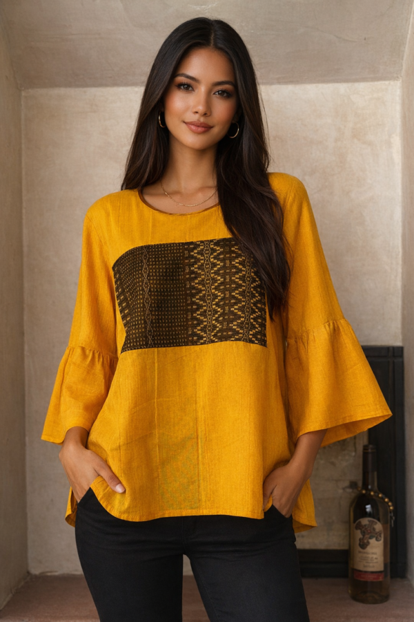 Blusa mostaza BLUSA MODELO GUIBIDXA